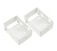 EUQWOSDD 2 Pack Venetian Blind Mounting Brackets, White ABS Plastic Blind Holders, Wall & Ceiling Mount Replacement Brackets for Standard Horizontal Venetian Blinds