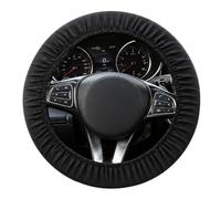 EUQWOSDD Car Steering Wheel Cover, Anti-Slip Soft PVC Steering Wheel Protector Compatible with Disklok, Fits 36-38cm / 14.5-15 Inch Wheels, Breathable, Scratch & Indentation Resistant, Easy to Install