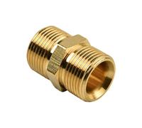 EUQWOSDD M22 14mm Male to Male Pressure Washer Coupler, Solid Brass 5000 PSI Hose Joiner
