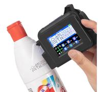 Eurannit XMINI 12.7mm/0.5 inch Portable Mini Handheld Thermal Inkjet Printer, Text QR Barcode Batch Number Image Logo Date Label Coder with 42ml Fast Drying Ink Cartridge, Black