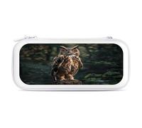Eurasian Eagle Owl Carry Case for Switch Carrying Cover Storage Bag Protective Accessories Travel White-Style
