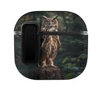Eurasian Eagle Owl Case Compatible with AirPods 4 Hard Earphone Case Protective Cover