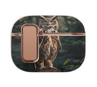 Eurasian Eagle Owl Headphone Case Compatible with Airpod Pro 2 Protective Cover Cute Hard Case