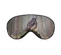 Eurasian Eagle Owl Sleep Eye Mask Cute Blindfold Eye Covers Eyeshade for Women Men Gifts