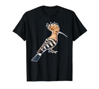 Eurasian Hoopoe x Woodpecker Bird Value Graphic T-Shirt, Men, Black, S