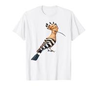 Eurasian Hoopoe x Woodpecker Bird Value Graphic T-Shirt, Men, White, S