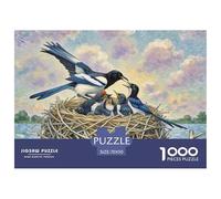 Eurasian Magpie 1000 Piece Jigsaw Puzzle Bird for Adults Challenging Activities Memory Games Stress Relief 70x50cm/1000pcs