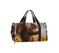 Eurasian Red Squirrel Sports Duffel Bag-Weekender with Shoe Compartment