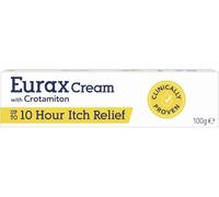 Eurax Itch Relief Cream, Hydrating Relief from Itchy & Irritated Skin, Alleviates Itching from Rashes, Eczema, Dermatitis & Chickenpox, Dermatologist Recommended, Contains Crotamiton, 1 x 100g