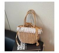 EURDFHY Beach Straw Bag Straw Bag Women Rattan Woven Pack Summer Handmade Beach Bag Shoulder Bag Tote Lady Retro Basket Handbag Satchel