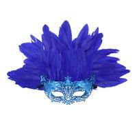 EURDFHY Feather Mask Feather Mask Detachable Half Face Halloween Carnival Party Props Stage Cosplay Accessory for women(Color 4)
