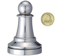 Eureka 473681 Pawn Cast Chess Game, Silver