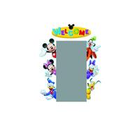 Eureka 847009 Disney Mickey Mouse Clubhouse Door and Window Go-Around Classroom Decorations for Teachers, 17'' W x 24'' H, Multicolor, Self Adhesive, 2pcs
