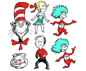 Eureka Back to School Dr. Seuss The Cat in The Hat Classroom Decorations for Teachers, 6pc