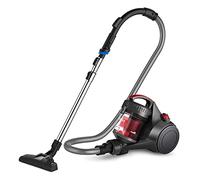 EUREKA Bagless Canister Vacuum Cleaner, Lightweight Vac for Carpets and Hard Floors, Red