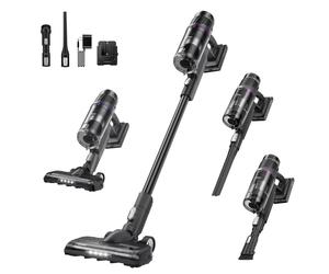 Eureka Cordless Vacuum Cleaner - 20,300Pa Suction, 50 Mins Run-time, HEPA Filter, Lightweight Stick Design, Multi-Surface Cleaning, Easy-Empty Dust Cup, Black, NEC520BK