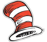 Eureka Dr. Seuss The Cat in The Hat Paper Cut Outs for Schools and Classrooms, 36pc, 5.5" W x 5.5" H
