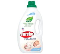 Eureka Newborn Liquid Detergent - 1.8 L - 94% Natural & Plant-Based Formula - Hypoallergenic, Gentle for Baby Clothes & Newborn Skin