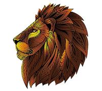 Eureka Rainbow Wooden Puzzle - LION