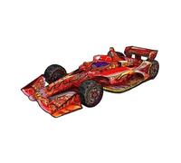 Eureka Rainbow Wooden Puzzle Race Car