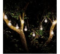 Eureka Retro Solar LED String Lights - 10 Lights