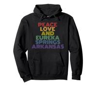 Eureka Springs Arkansas Peace Love 70s Vintage Pullover Hoodie