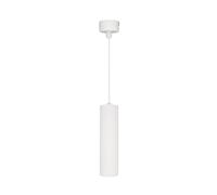 Eurekaled SOSPENS-30CM-BIANCO White Cylinder Pendant Light (30 cm) with GU10 Fitting