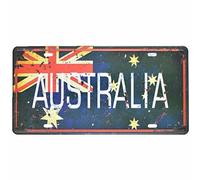 Eureya Australia Auto License Plate Car Tag Home/Cafe Bar/Pub/Restaurant/Exhibition Wall Decor Poster Vintage Plaque 6"x12"
