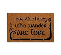 Eureya Door Mat Flower Not All Those Who Wander Are Lost Doormat Inside/Outside Kitchen Rugs Welcome Rubber Mat Home Decor 45x75cm