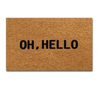 Eureya Doormat Entrance Floor Mat Funny Door Mat Oh; Hello Designed Non-Slip Doormat 45x75cm