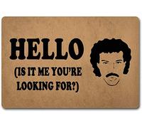 Eureya Funny Welcome Door Mat Hello(is It Me You're Looking For) Anti-Slip Mats Indoor Door Mats 23.6X15.7inch