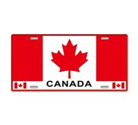 Eureya License Plate Car Tag Home/Cafe Bar/Pub/Restaurant/Exhibition Wall Decor Vintage Plaque 6"x12" (CANADA FLAG)