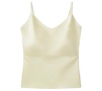 EURhine Slimming Camisole for Women Built-in Padded Bra Single Strap Cami Tank Top