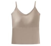 EURhine Slimming Camisole for Women Built-in Padded Bra Single Strap Cami Tank Top