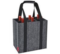 Eurhomewit Bottle Bag 6 Compartments, Wine Bottle Carrier Felt Wine Tote Bag Holder with Protable Handles, Reusable Wine Bottle Bag for Transporting Red Wine, Champagne, Beer and Water Bottles