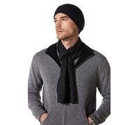 EURKEA 100% Merino Wool Winter Soft and Cozy Scarf for Men, Charcoal
