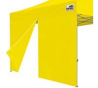 Eurmax USA Instant Canopy SunWall Canopy Middle Zipper Wall for Easy Entry and Exit Sidewall for Pop Up Canopy Tent,1 Pack Sidewall Only (10Ft×6.6Ft,Yellow)