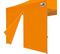Eurmax USA Instant Canopy SunWall Canopy Middle Zipper Wall for Easy Entry and Exit Sidewall for Pop Up Canopy Tent,1 Pack Sidewall Only (10Ft×6.6Ft,Orange)