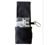 EurNeffy Black Linen Magnetic Anaphylactic Nasal Spray Zip Case - Convenient & Protective Storage Solution