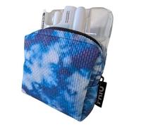 EurNeffy Blue Tye Dye Zip Anaphylactic Nasal Spray Zip Case - Convenient & Protective Storage Solution
