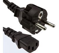 EURO 2 Pin Schuko Plug Power Cord to IEC C13 Plug Lead Cable 2m