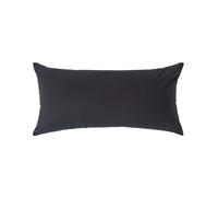 HOMESCAPES Black Pure Egyptian Cotton Euro Size Pillowcase 40 x 80 cm 200 TC 400 Thread Count Percale Equivalent Pillow Case with Zip