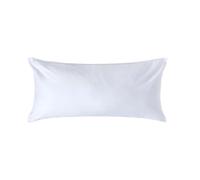 HOMESCAPES Premium 1000 TC Egyptian Cotton Sateen Weave Pillowcase, European Size - White - 40 x 80 cm
