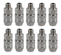 Euro Air Line Quick Release Hose Coupler Connector 1/4 BSP Male Thread 10pc