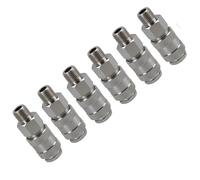 Euro Air Line Quick Release Hose Coupler Connector 1/4 BSP Male Thread 6pc