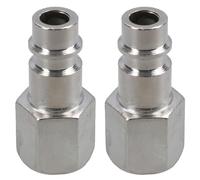 Euro Air Line Quick Release Hose Fitting Connector 1/4 BSP Female Thread 2pc
