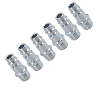 Euro Air Line Quick Release Hose Fitting Connector 1/4 BSP Male Thread 6pc