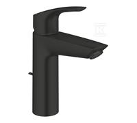 Single Hole Mixer Tap Grohe Eurosmart pull cord Black Mat 233222433