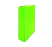 Euro-Cart cpiri15elpvl Rack Projects Folder with Elastic, Lime Green, Format b.25 X H.35 X 1.5 cm Spine