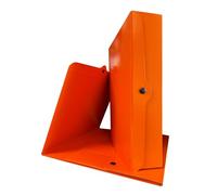 Euro-Cart Document Holder with Two-Tone Button Spine 8 cm Pack of 5 Rigid Document Folder in Presspan Cardboard 1.1 mm Folders with Flaps and Rivets Made in Italy